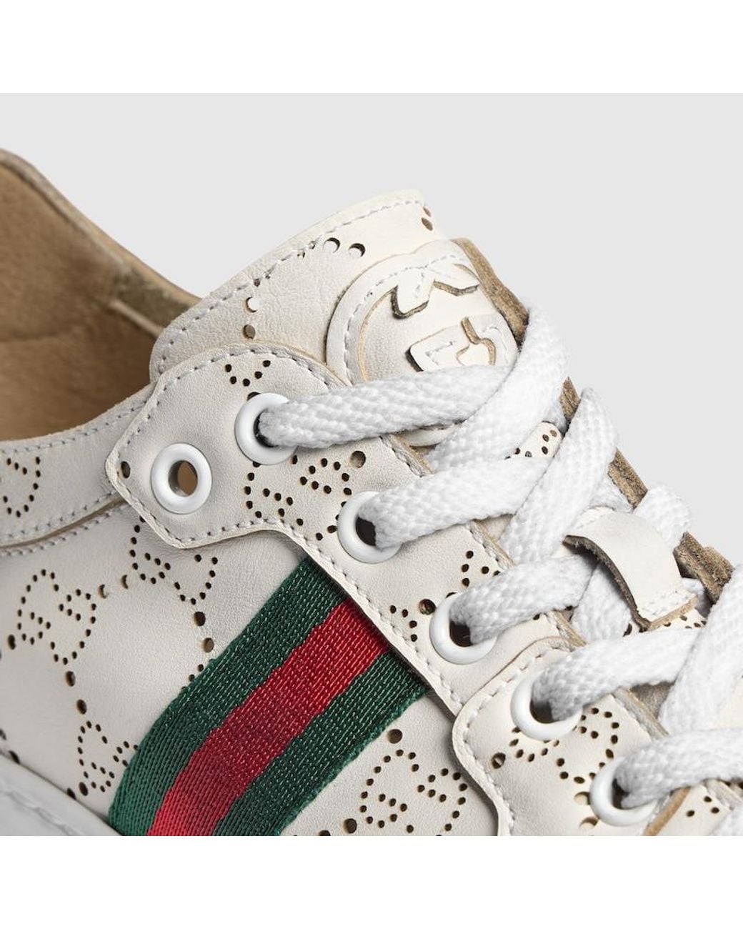Gucci Metallic Stretch Low-Top Sneaker, Leather