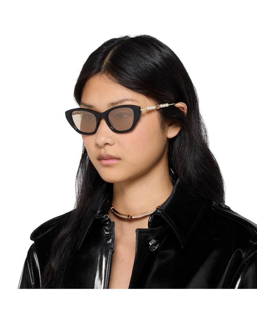 Gucci Metallic Blondie Crystal Necklace