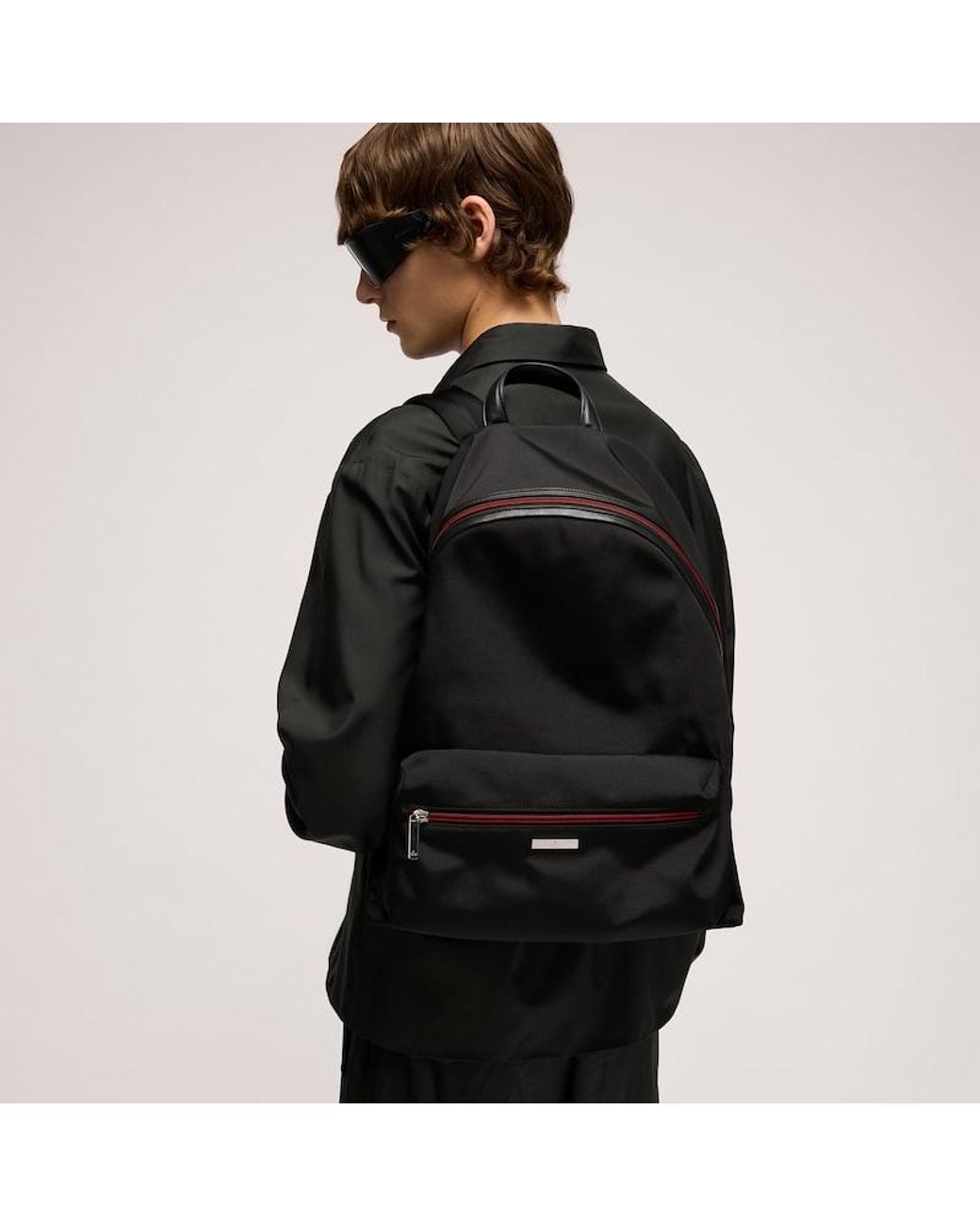 Gucci Black Tag Medium Backpack for men