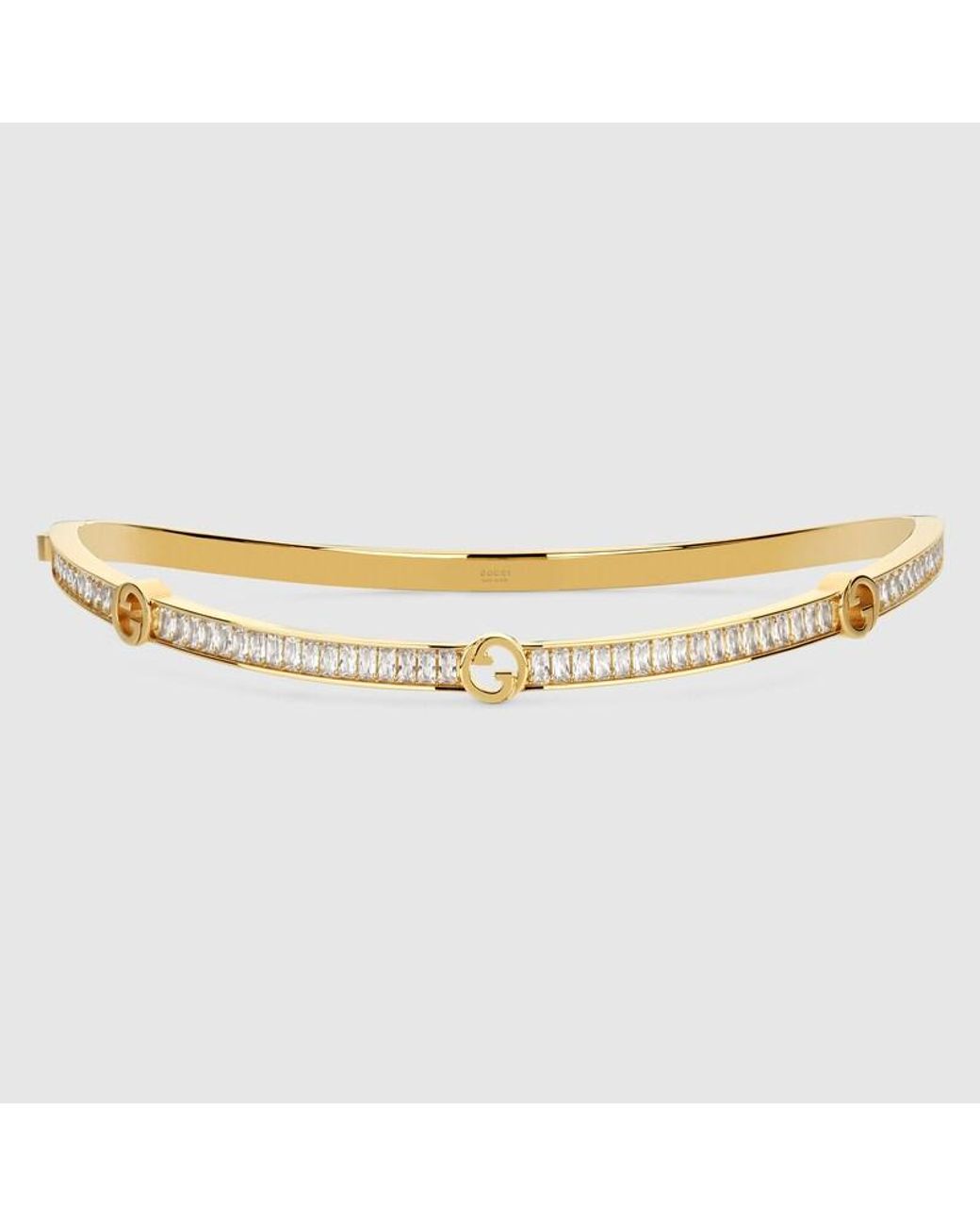 Gucci Metallic Blondie Crystal Necklace