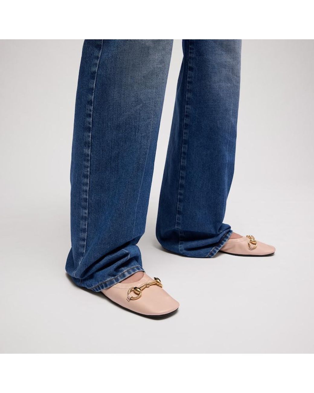 Gucci Pink Prima Ballet Flat
