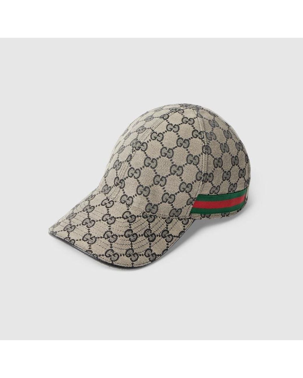 Gucci Blue Gg Cotton Canvas Baseball Hat, Size Xl, Gg Canvas for men
