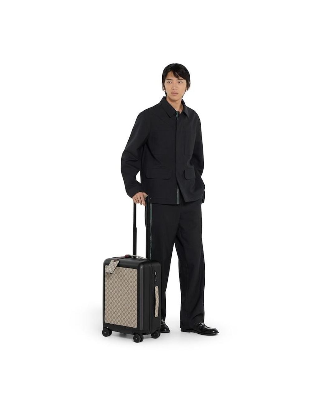Gucci Black Porter Light Cabin Plus Trolley for men