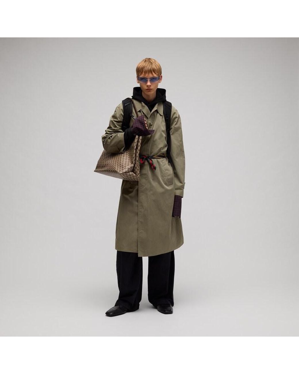 Gucci Green Compact Cotton Twill Coat