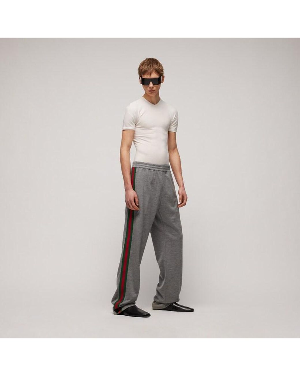 Gucci White Stretch Nylon T-Shirt