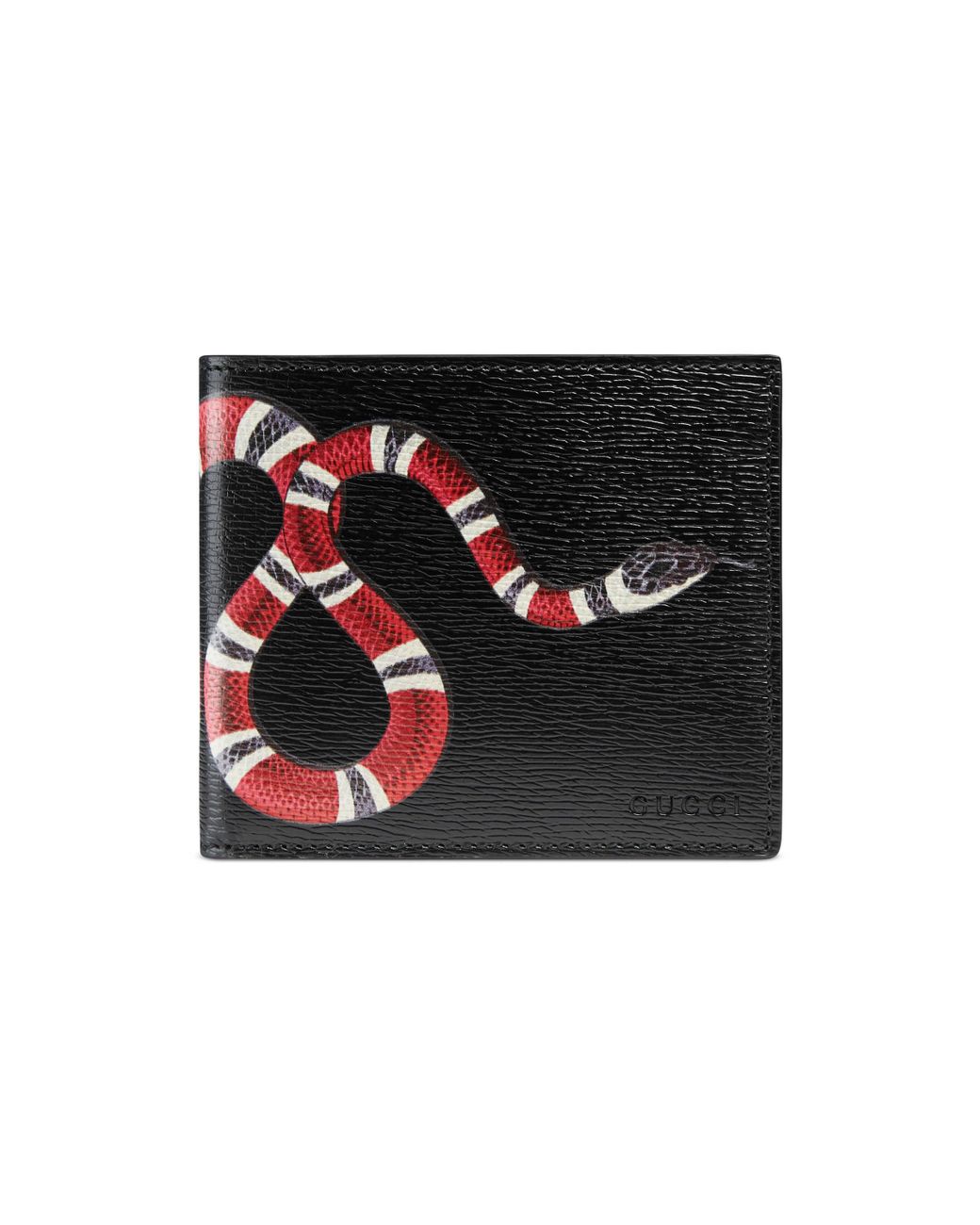 Gucci Leather Black Snake GG Wallet for Men - Save 9% - Lyst