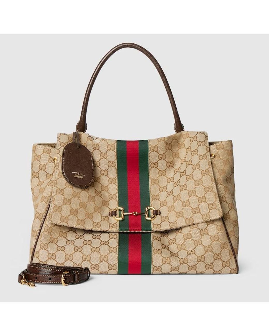 Gucci Brown Paparazzo Large Top Handle Bag