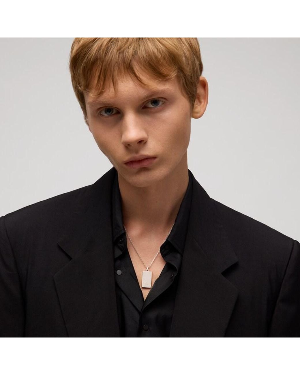 Gucci Metallic Trademark Tag Necklace