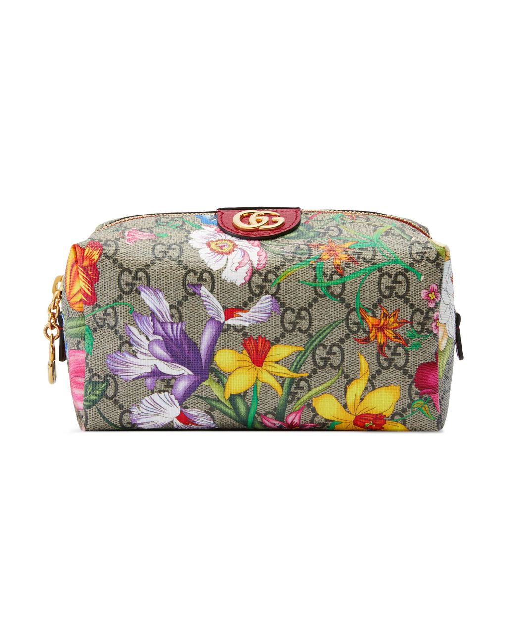 Gucci Ophidia GG Flora Cosmetic Case in Natural | Lyst