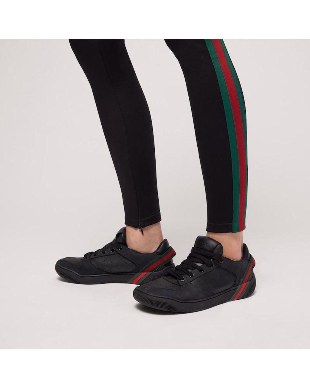 Gucci Black Screener Sneaker, Leather