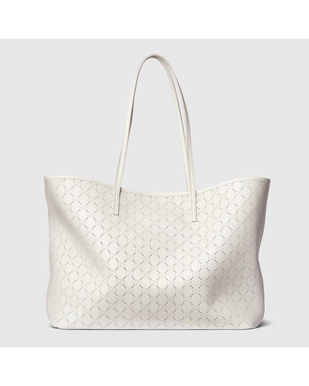 Gucci White Tribeca Large Tote Bag