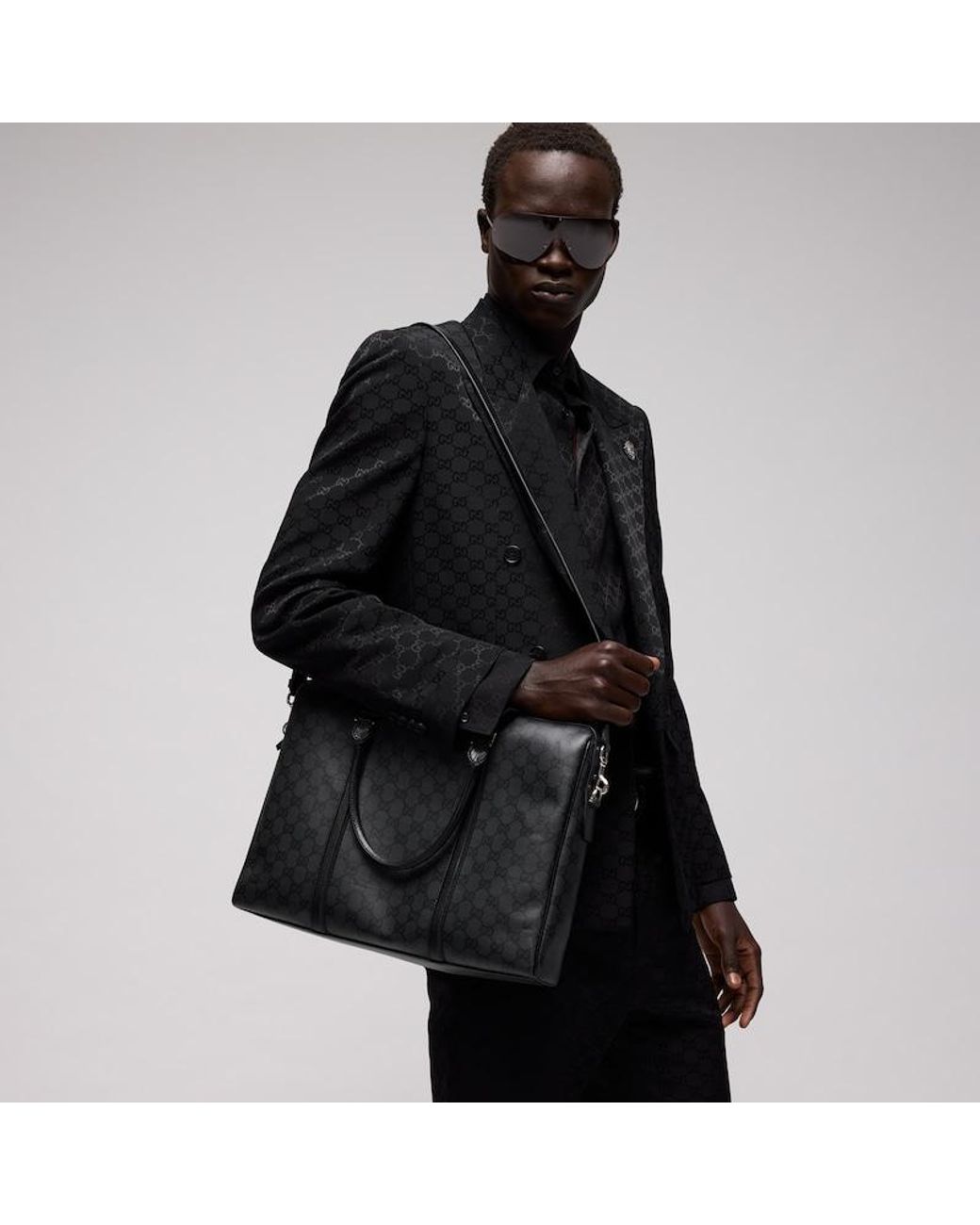 Gucci Black Essence Classic Medium Briefcase for men