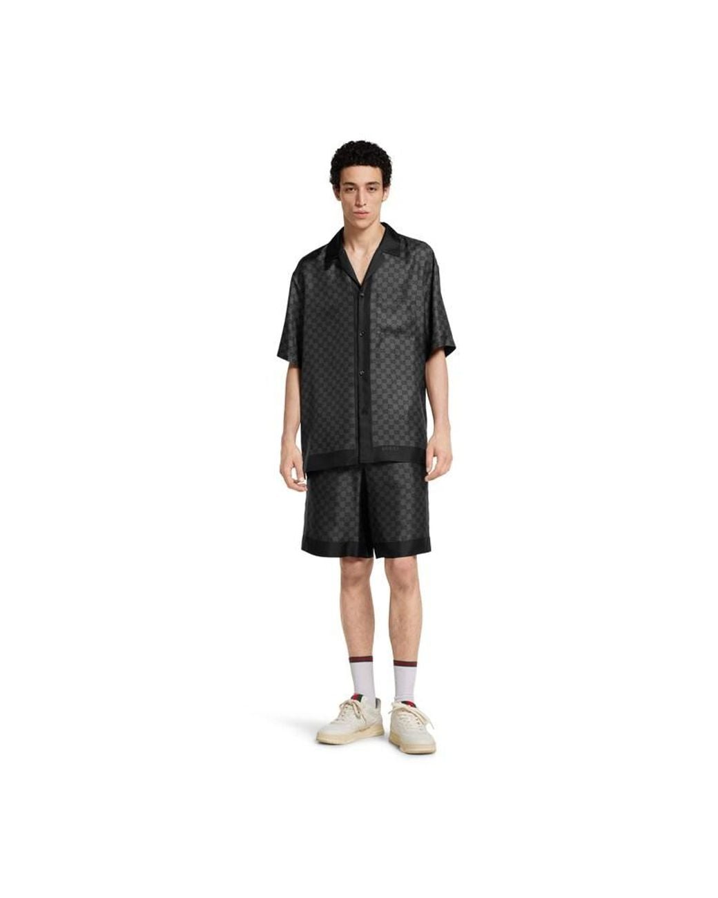 Camicia Bowling di Gucci in Black da Uomo