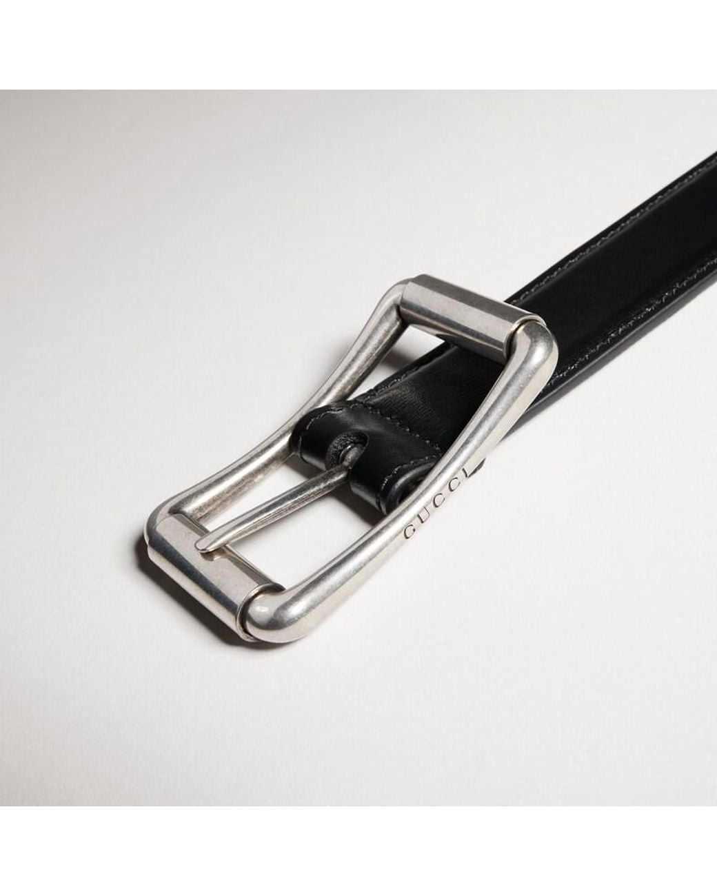 Gucci Black Reversible Belt With Roller Buckle, Size 100 for men