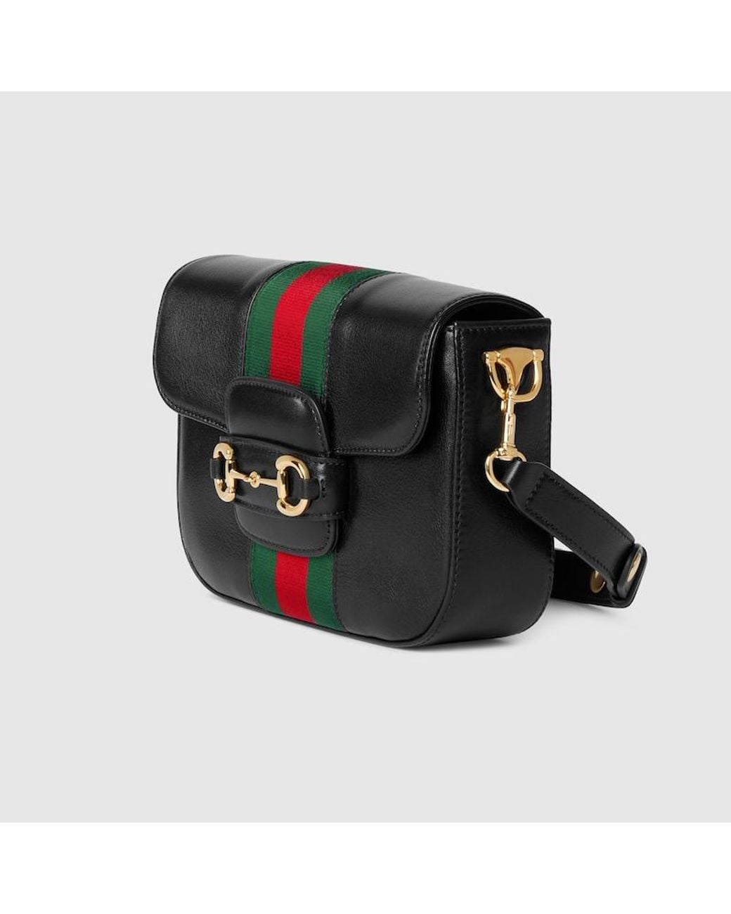 Gucci Black Horsebit 1955 Small Shoulder Bag