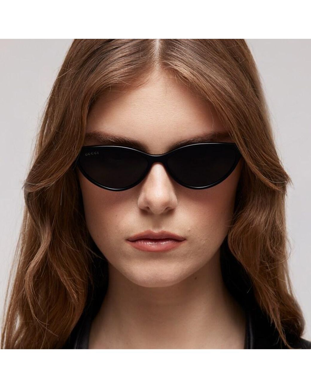 Gucci Brown Cat-Eye Frame Sunglasses