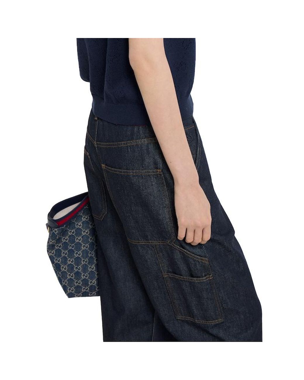 Gucci Blue Certified Rinsed Cotton Denim Trousers