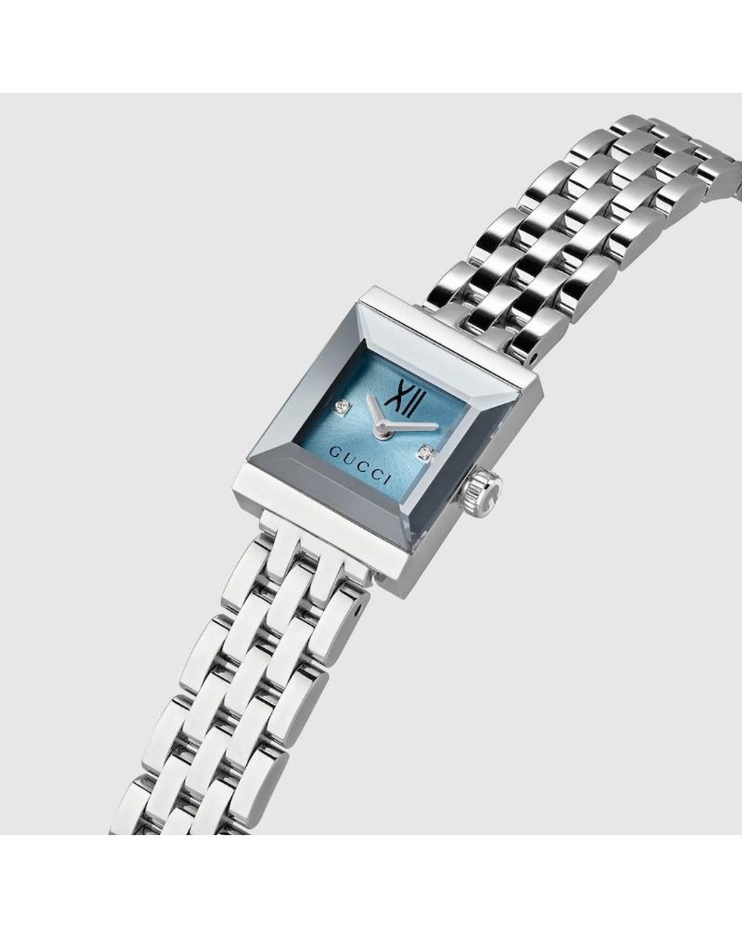 Gucci Blue G-Frame-Uhr, 14X18 Mm