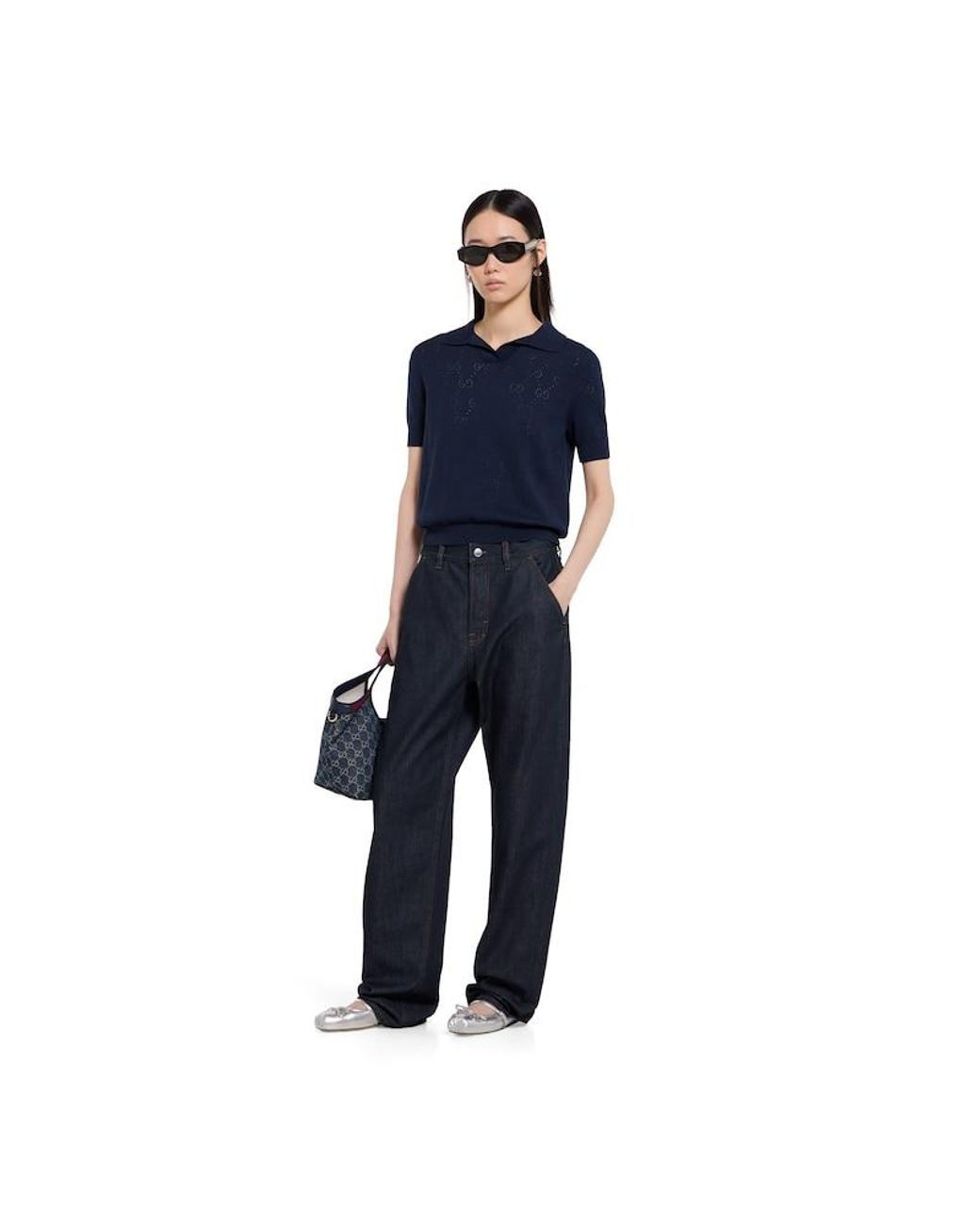 Gucci Blue Certified Rinsed Cotton Denim Trousers
