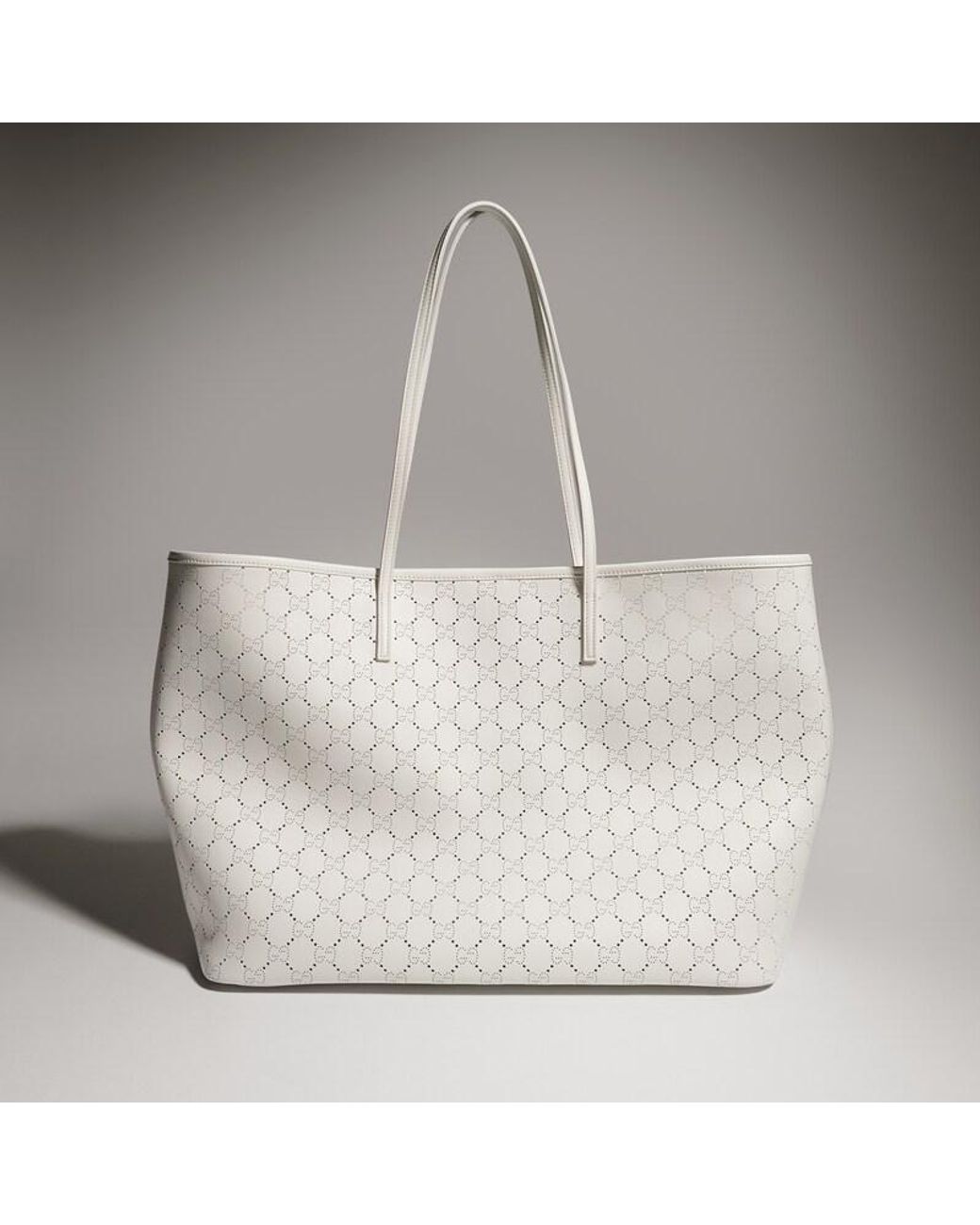 Gucci White Tribeca Large Tote Bag