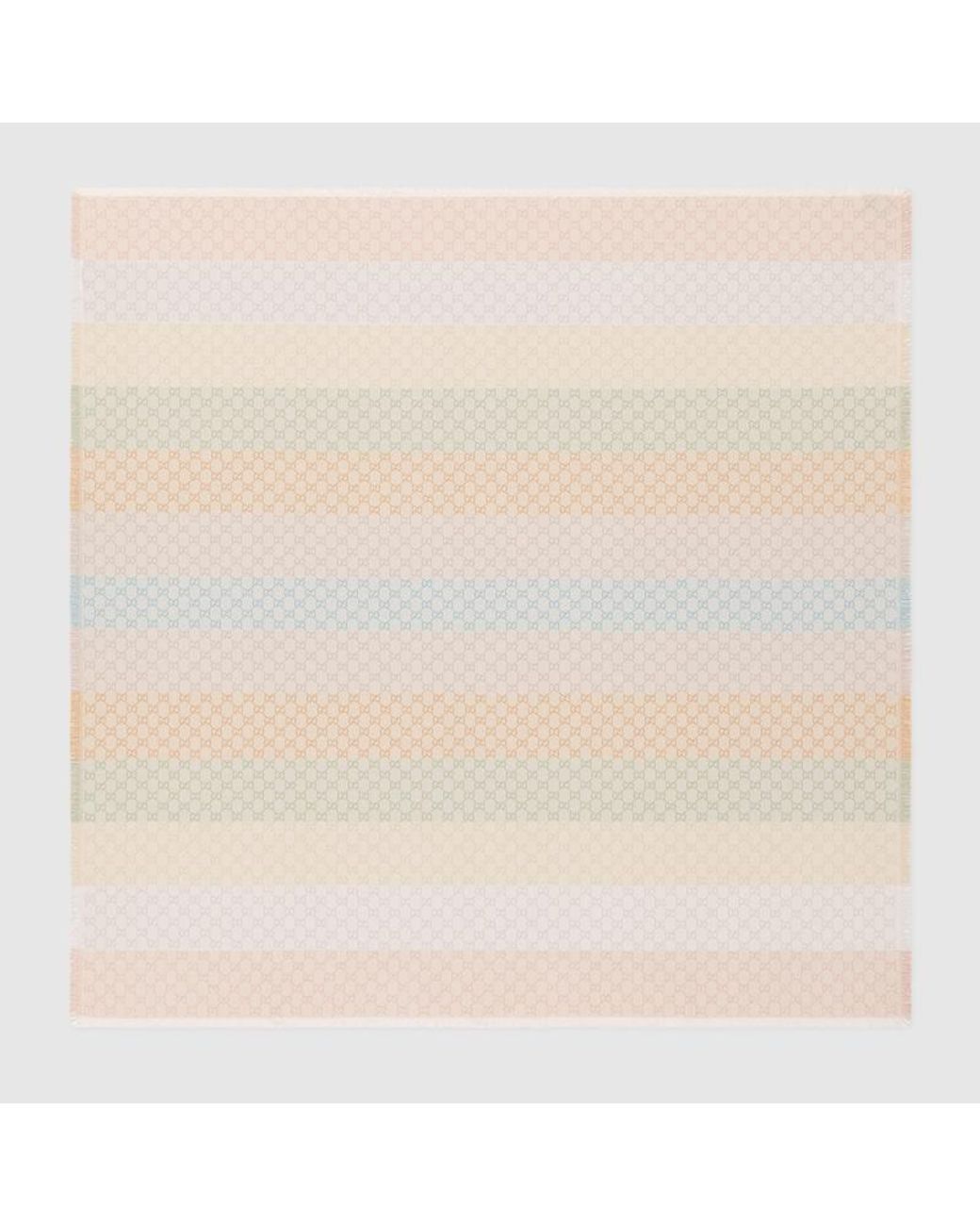 Gucci Natural Gg Jacquard Shawl