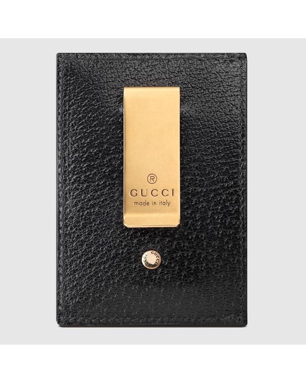 Gucci Black Gg Marmont Money Clip for men