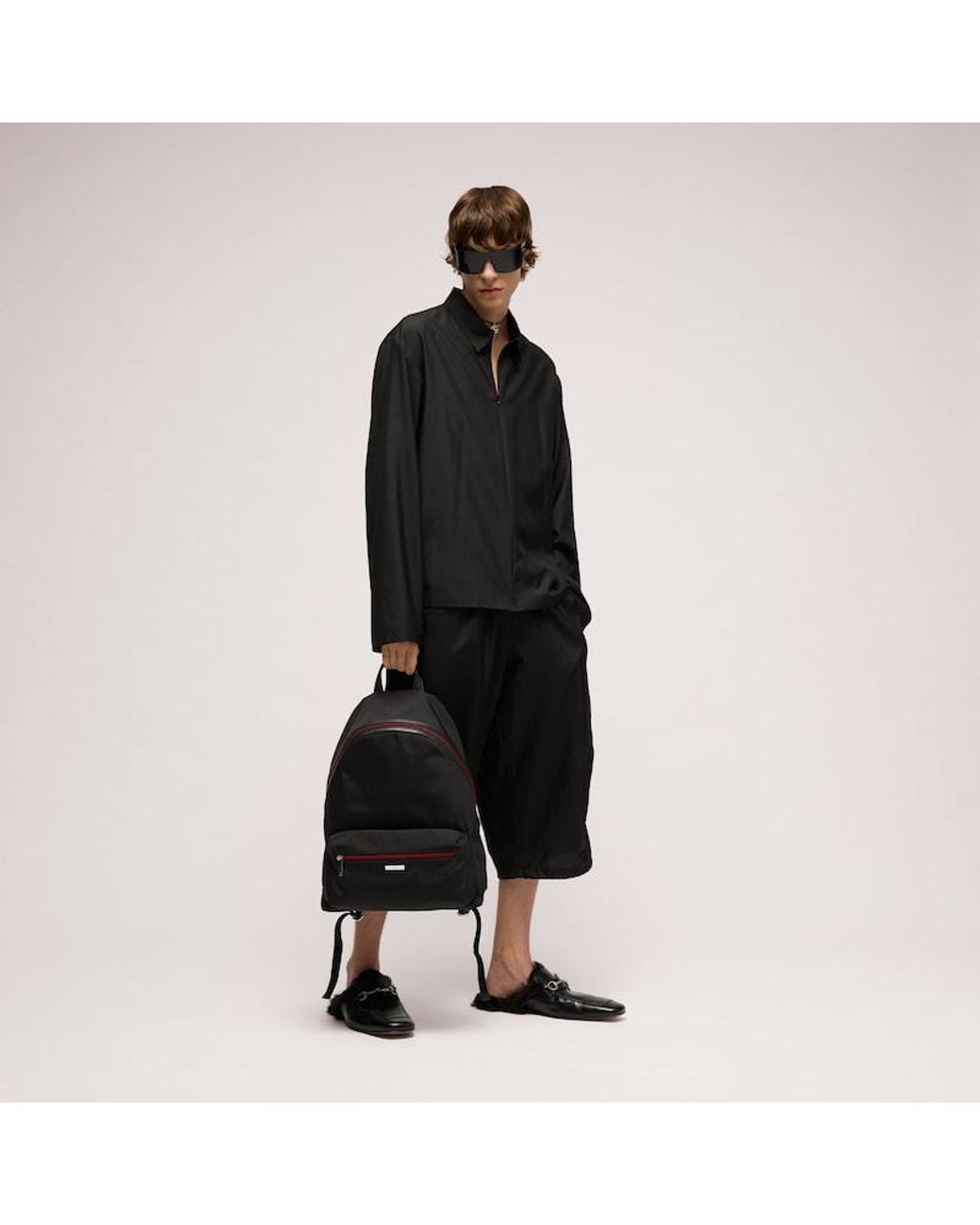Gucci Black Tag Medium Backpack for men