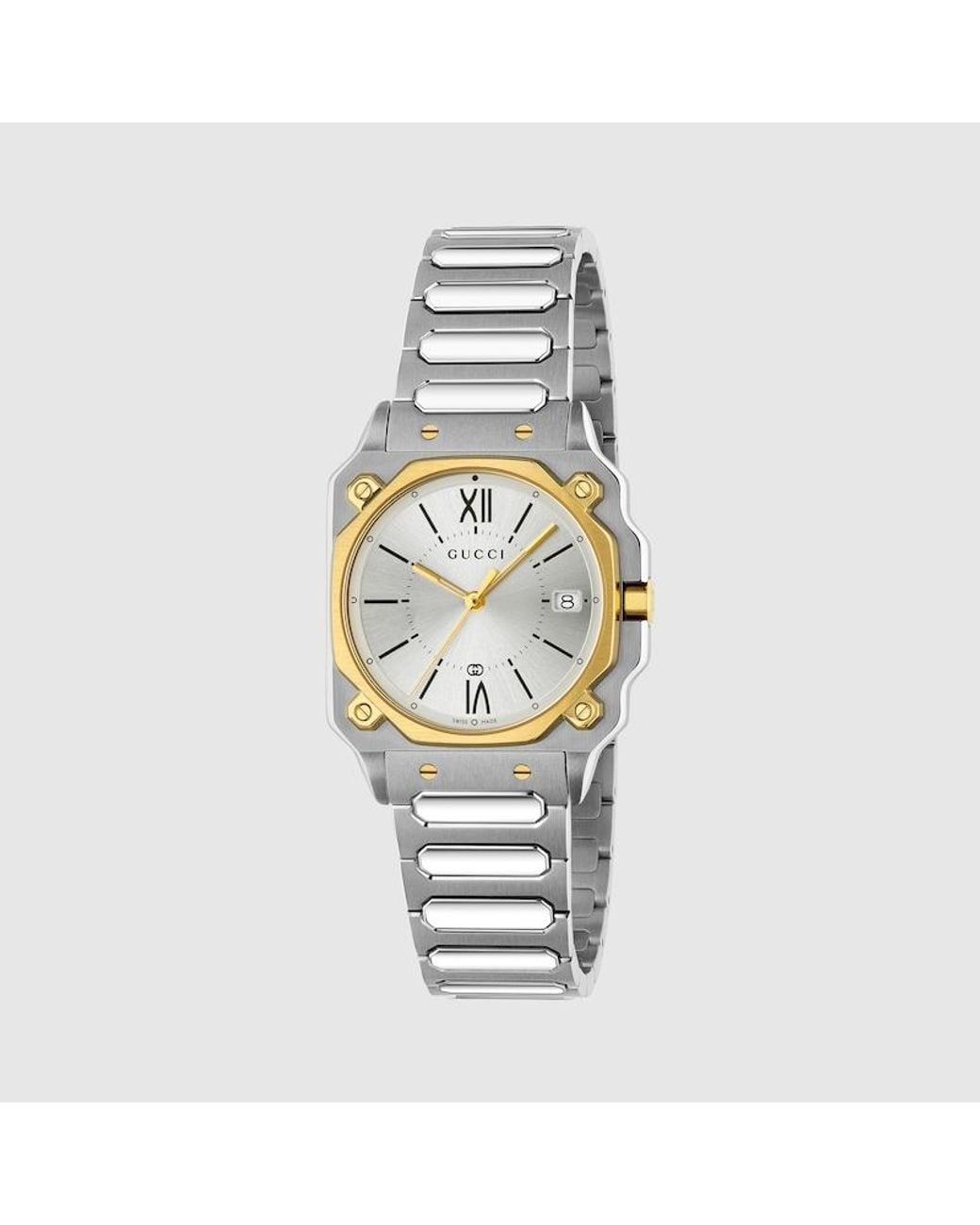 Gucci Metallic G-Flat Watch, 30Mm