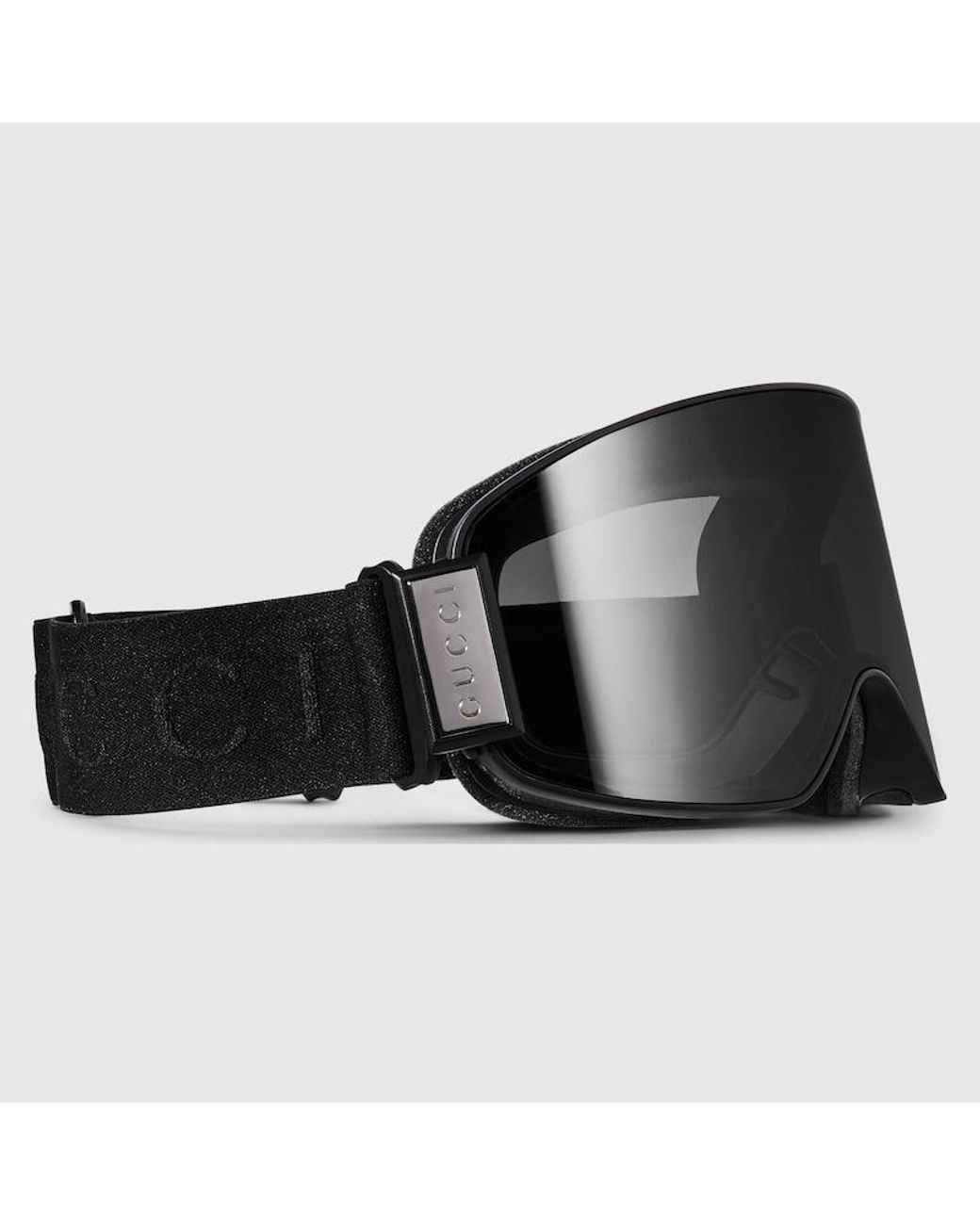 Gucci Black Mask-Shaped Sunglasses