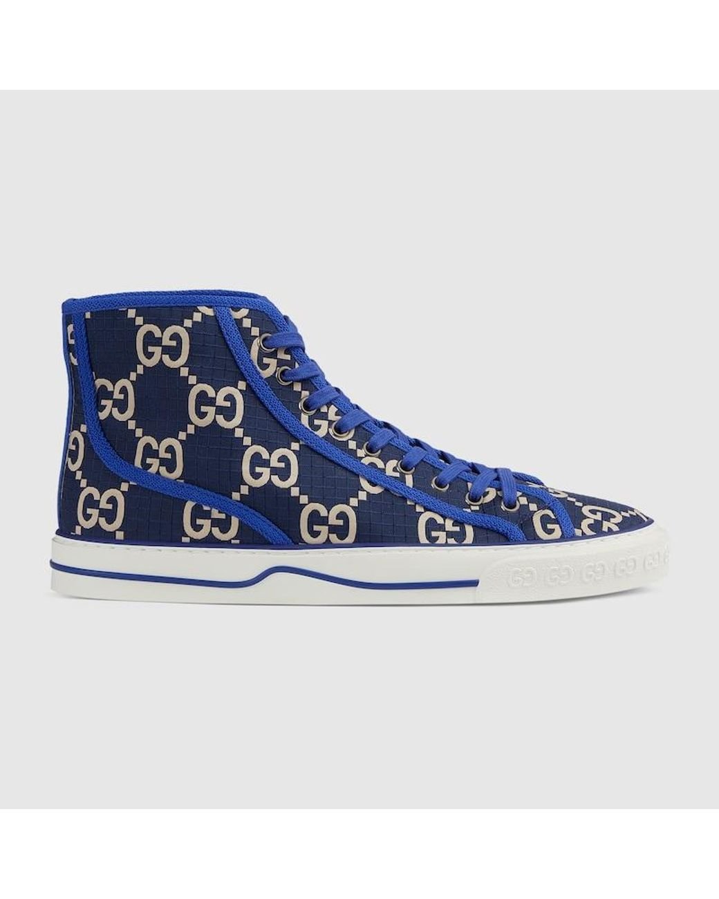 Gucci Tennis 1977 High-top Sneaker in Blue for Men | Lyst