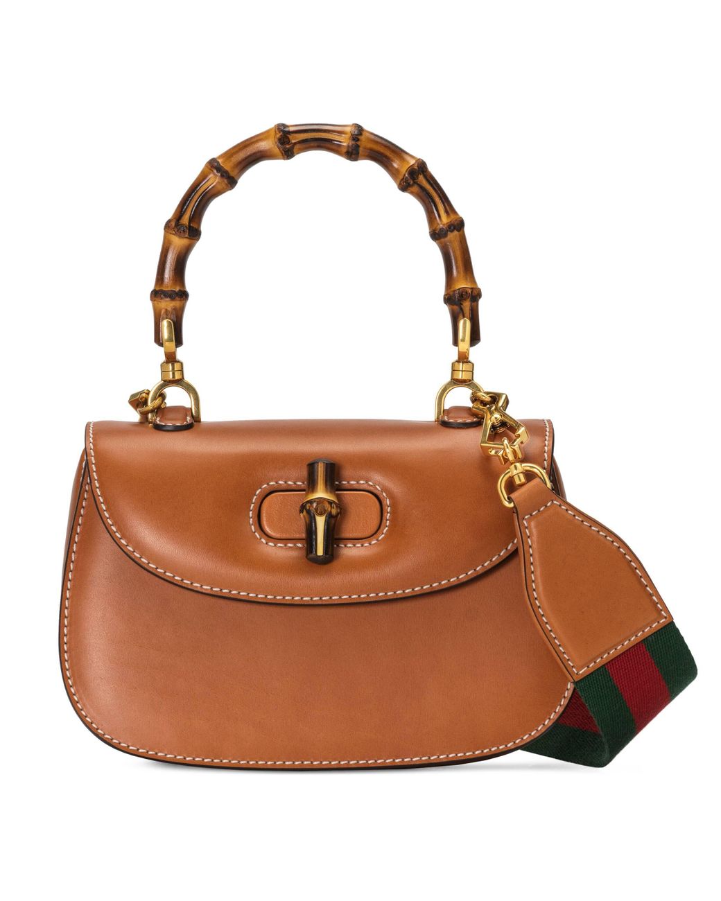 Gucci Bamboo 1947 Small Bag in Brown Lyst