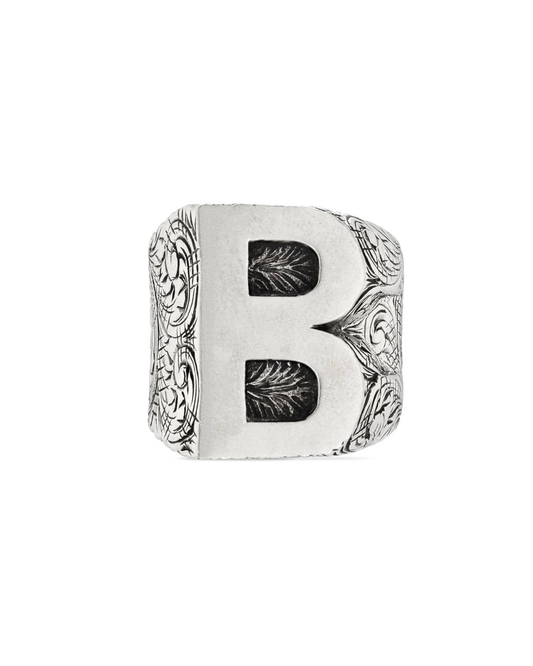 Gucci Letters 'b' Ring | Lyst