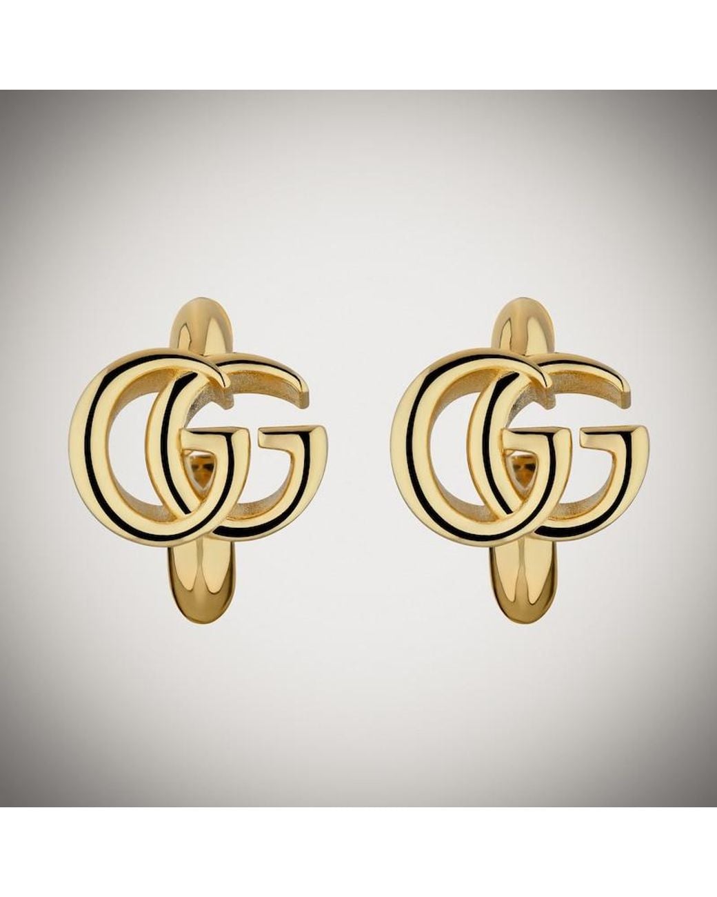 Gucci Metallic Gg Marmont Earrings