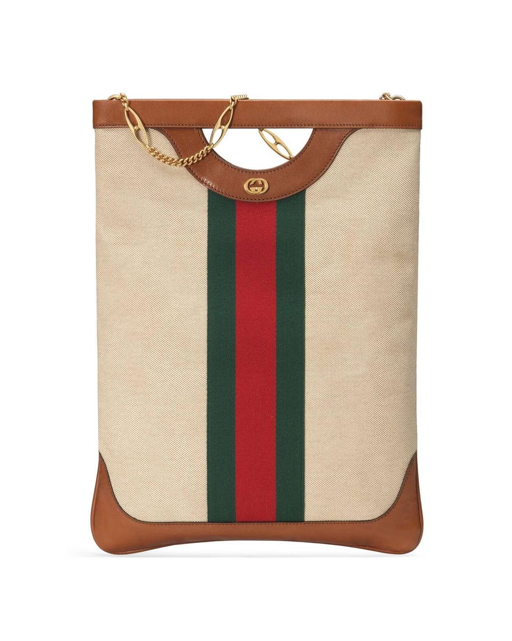 Gucci canvas top tote vintage