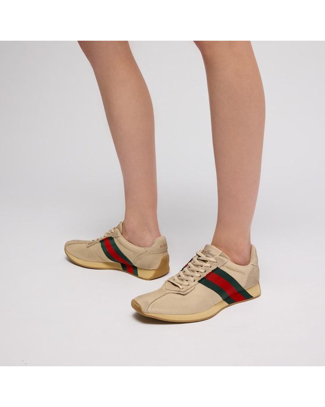 Gucci Natural Tempo Sneaker, Fabric