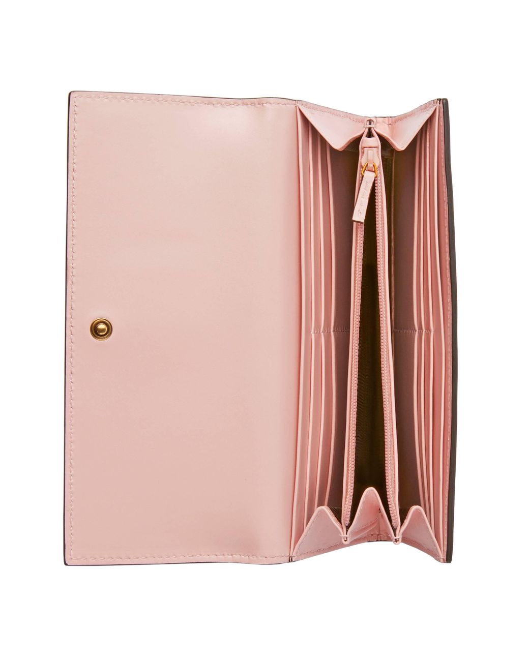 Gucci Signature Continental Wallet With Cat in Pink