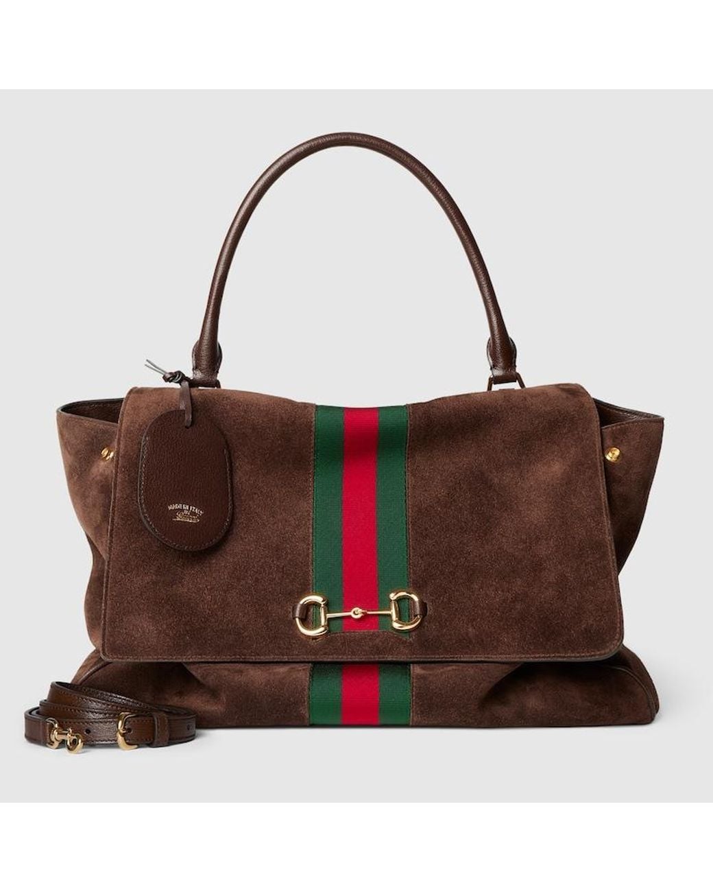Gucci Brown Paparazzo Large Top Handle Bag