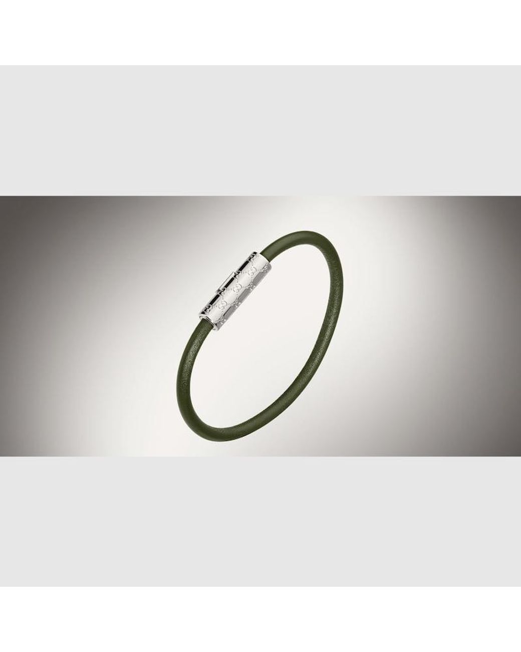 Gucci Metallic Bracelet With Gg Detail