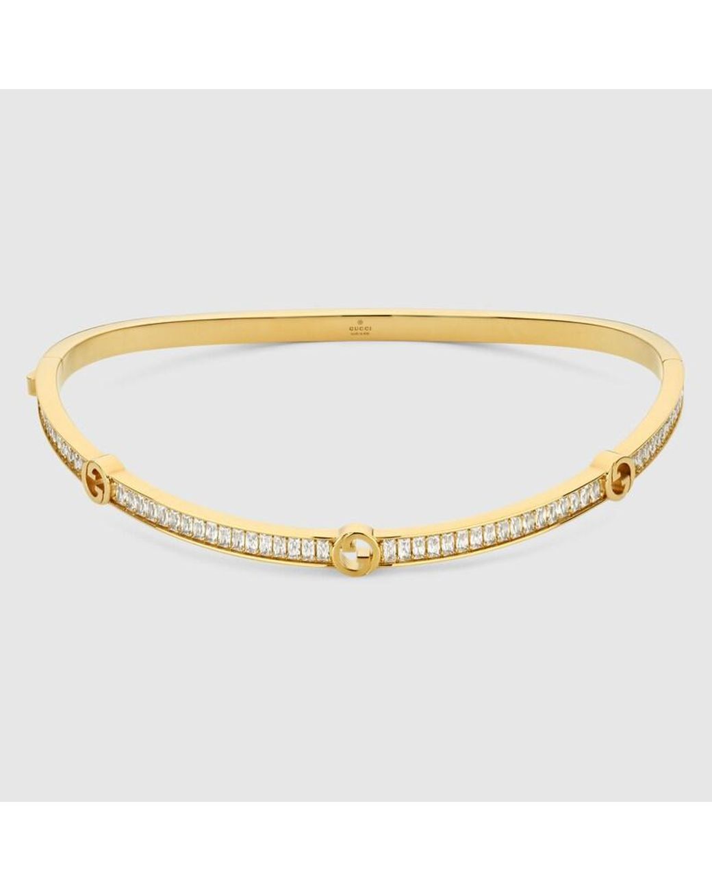 Gucci Metallic Blondie Crystal Necklace