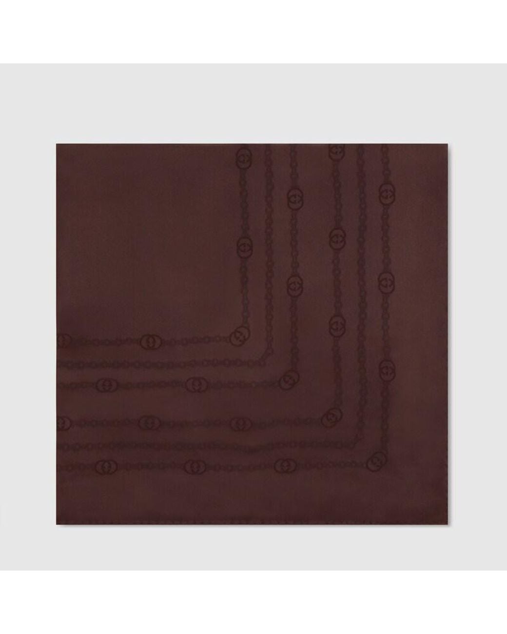 Gucci Purple Interlocking G Chain Silk Carré