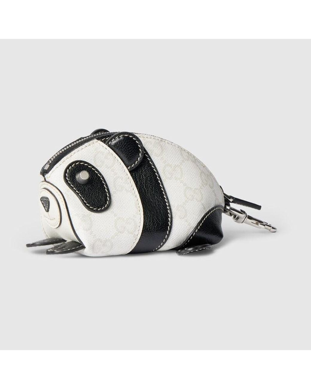 Gucci Metallic Panda-Shaped Coin Case