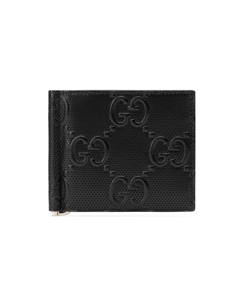 Gucci Leather gg Embossed Money Clip in Black for Men | Lyst