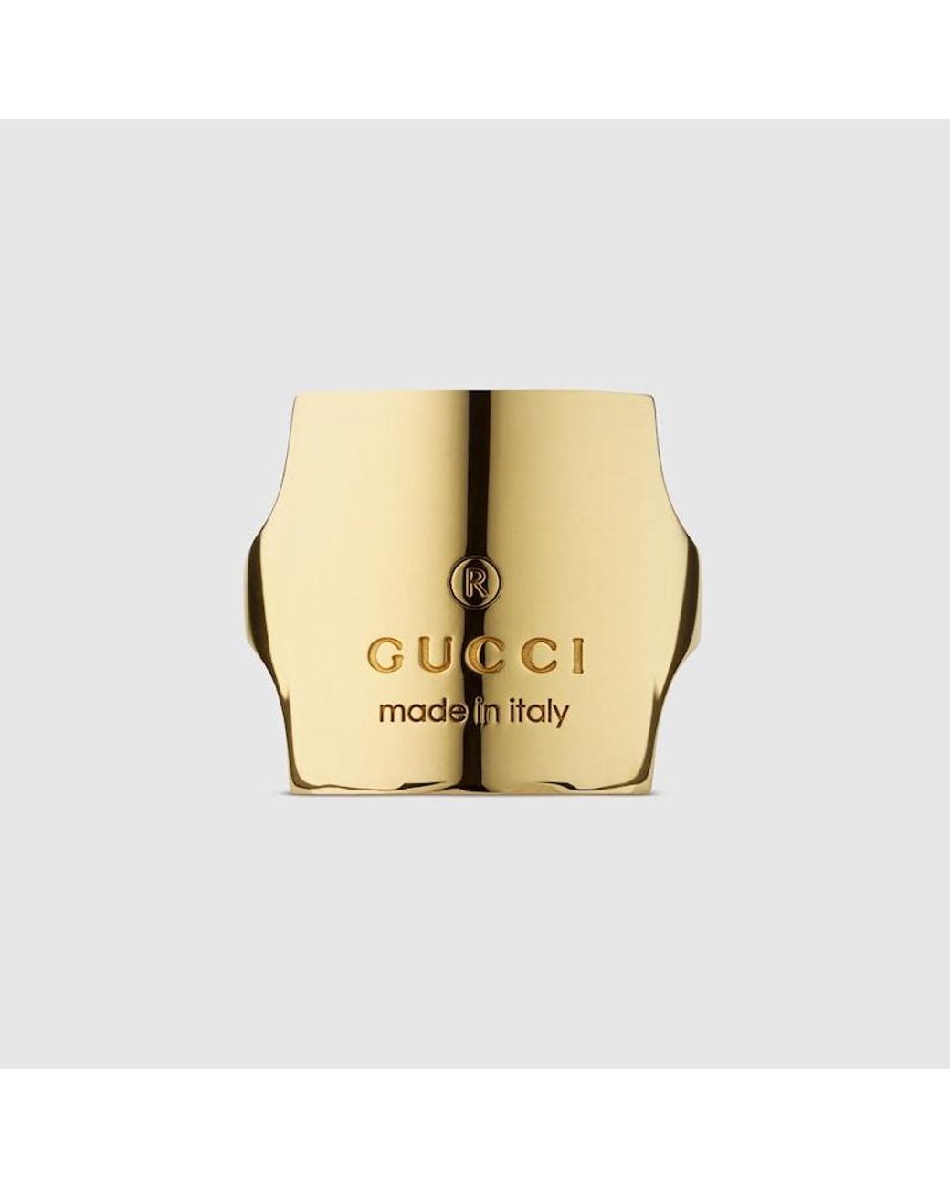 Gucci Metallic Trademark Crystal Ring
