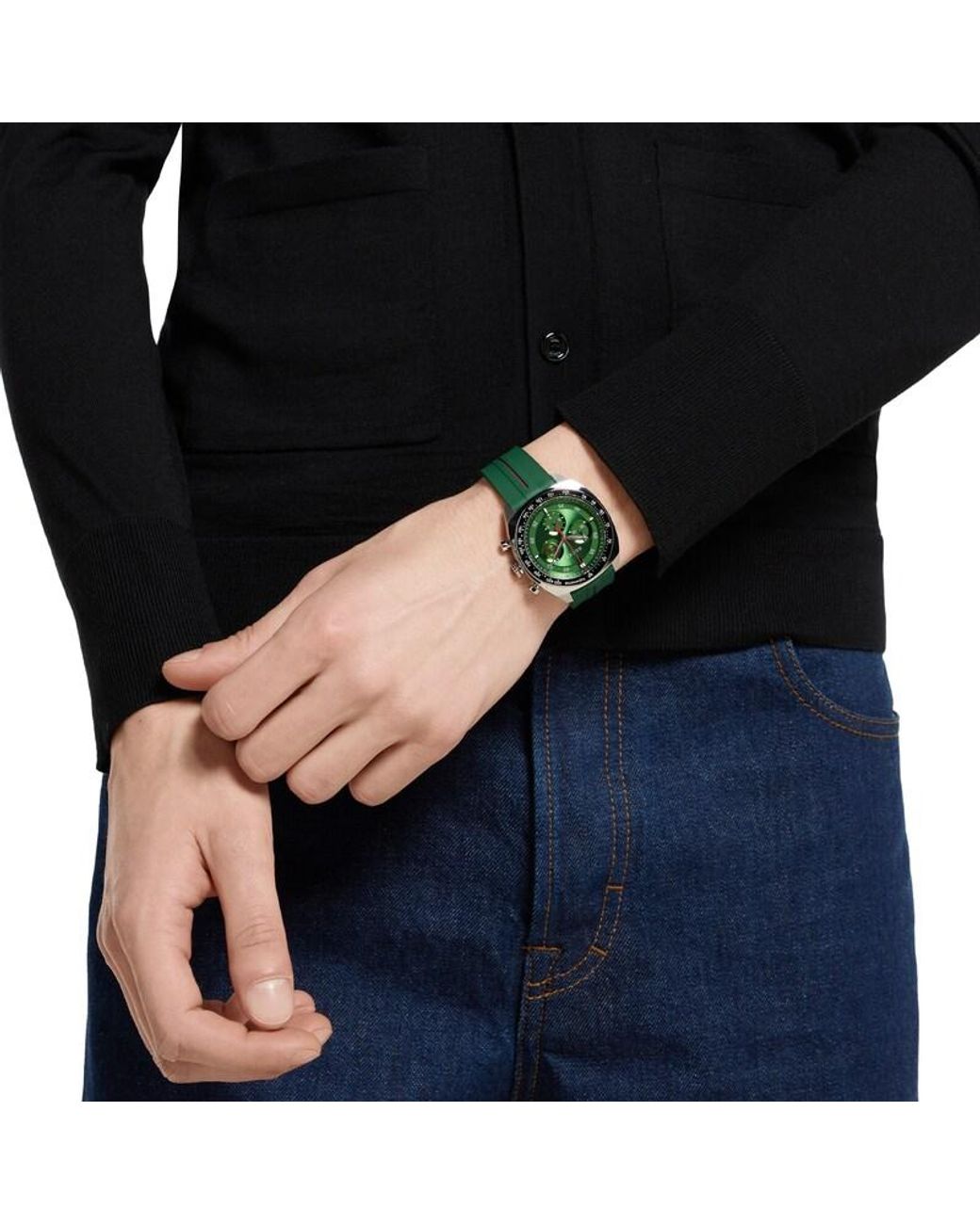Montre Interlocking, 41 Mm Gucci pour homme en coloris Green