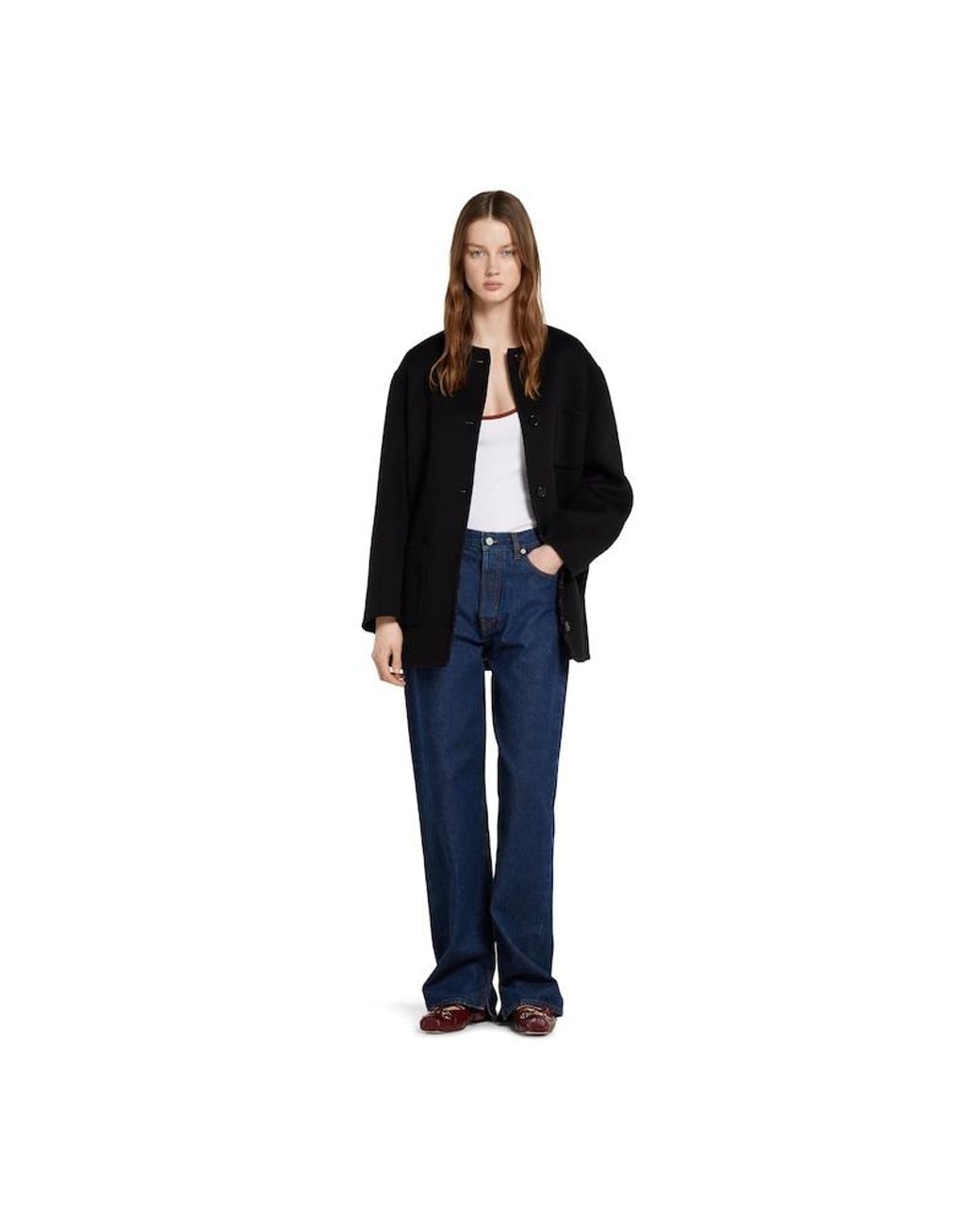 Gucci Black Reversible Wool Silk Jacket