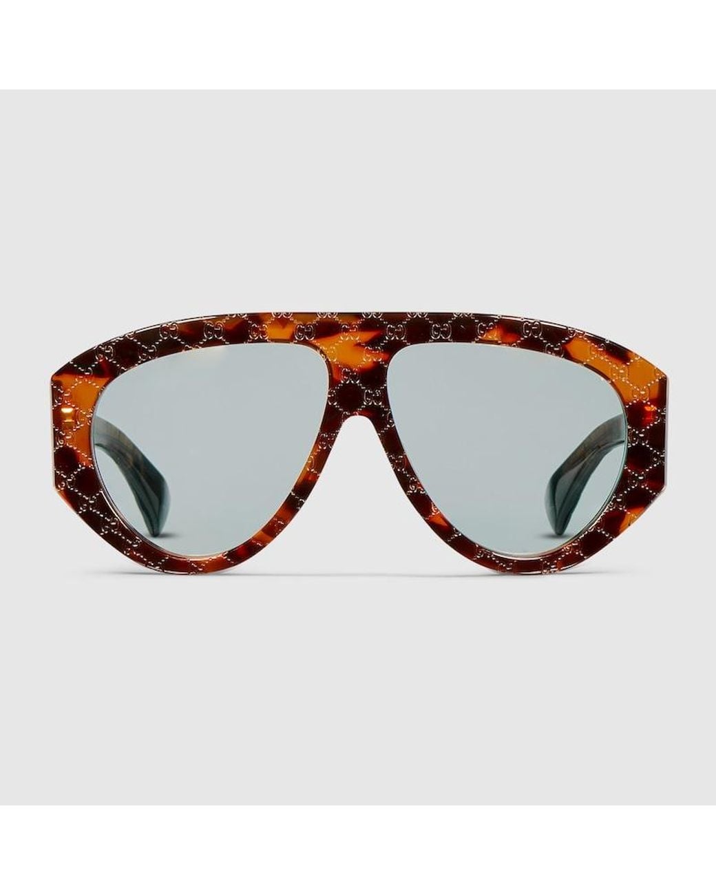 Gucci Brown Mask Frame Sunglasses