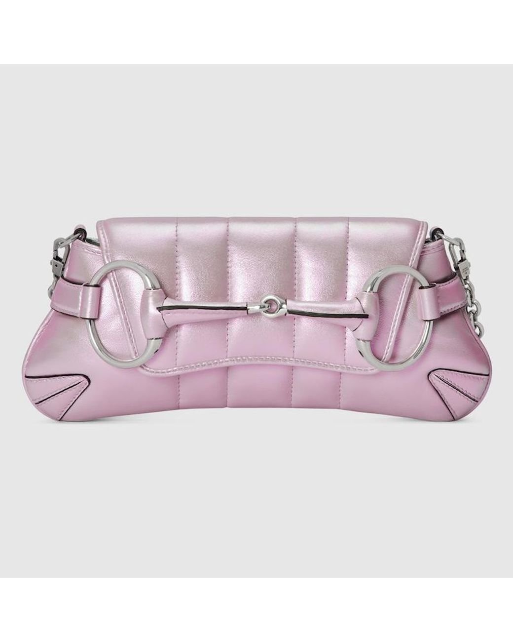 Gucci Horsebit Chain Small Shoulder Bag in Pink | Lyst Canada