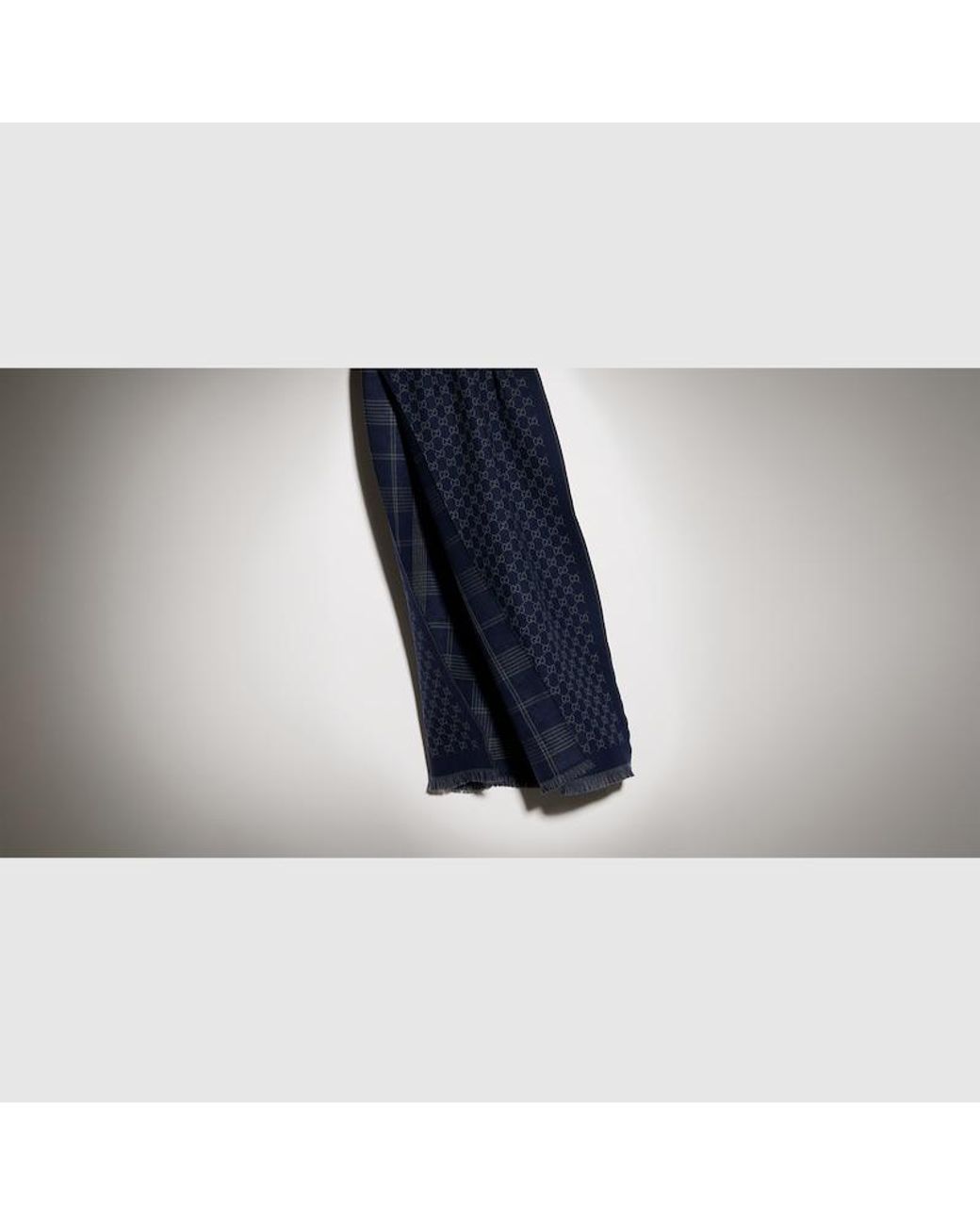 Sciarpa Reversibile di Gucci in Blue da Uomo