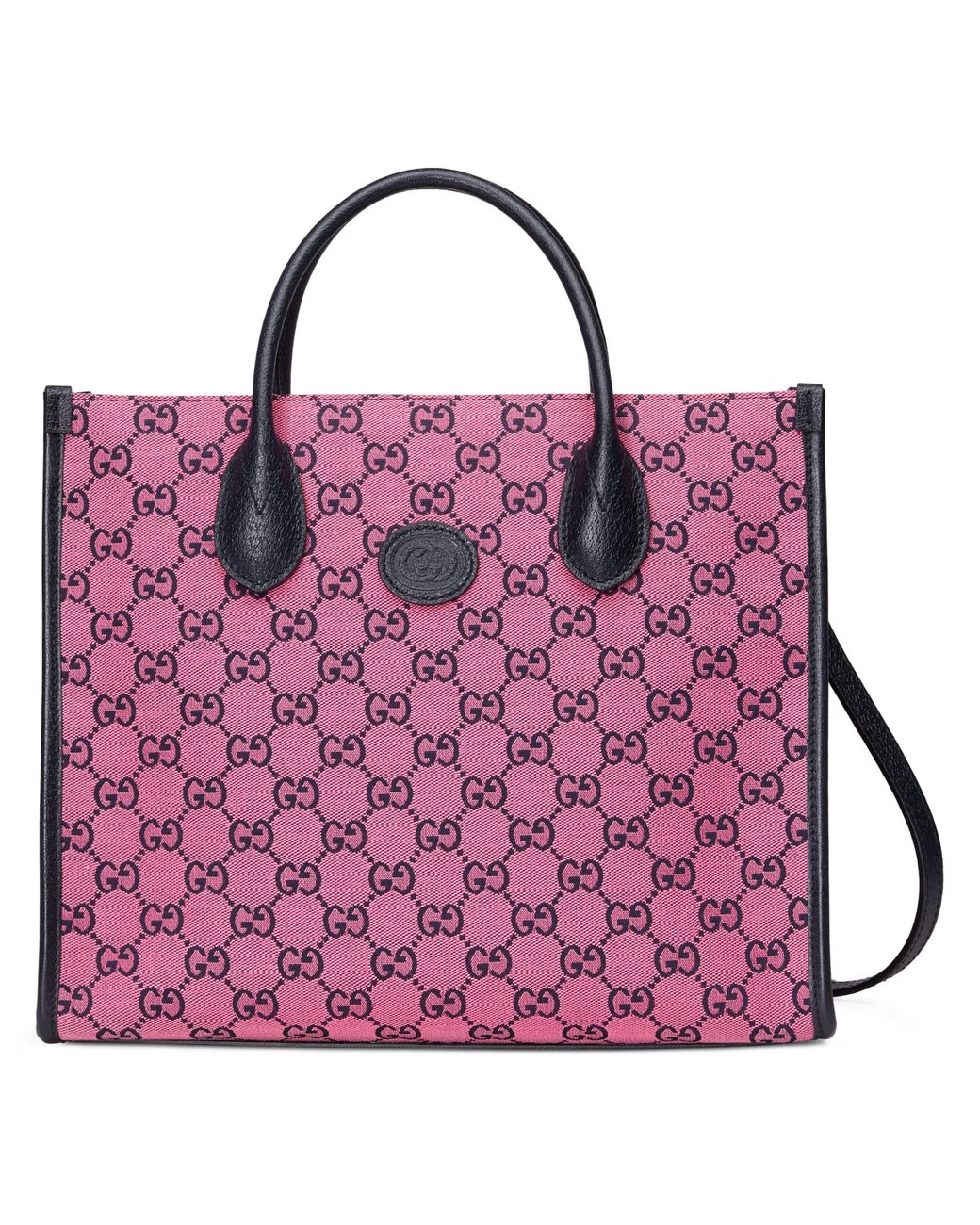 Gucci GG Multicolour Small Tote Bag in Pink