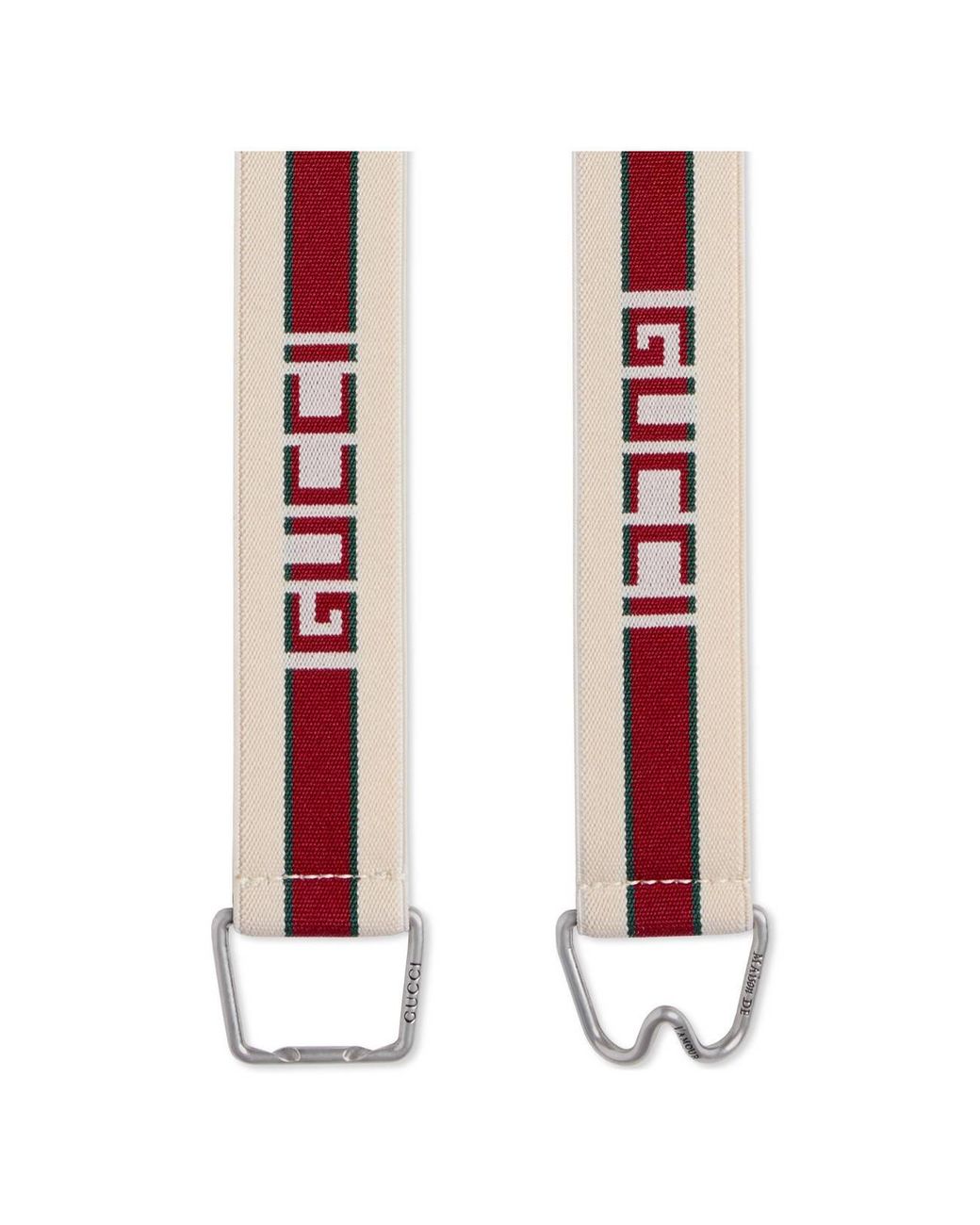 Gucci Stripe Elastic Belt in White for Men | Lyst
